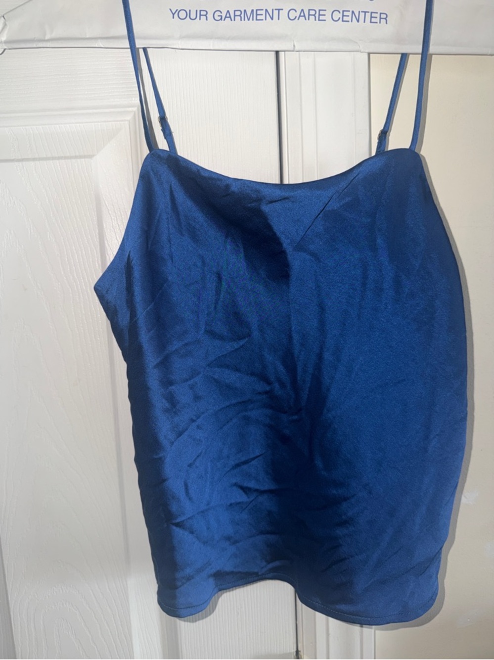 Madewell Sapphire Blue Satin Camisole